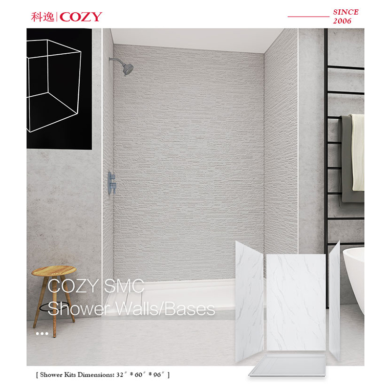 Shower wall panels and bases 326096 with UPC certification