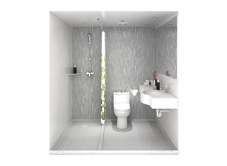 Good quality prefab toilet unit all in one bathroom units for hotels (BUL1620)