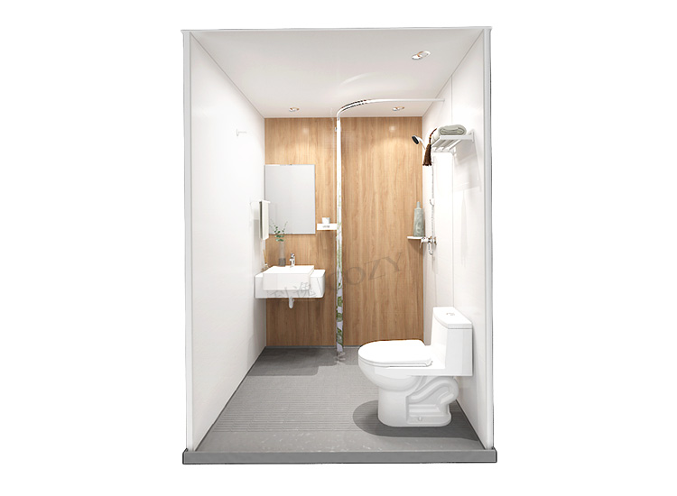 High-end prefab modular bathroom all in one bathroom units (BUL1616)