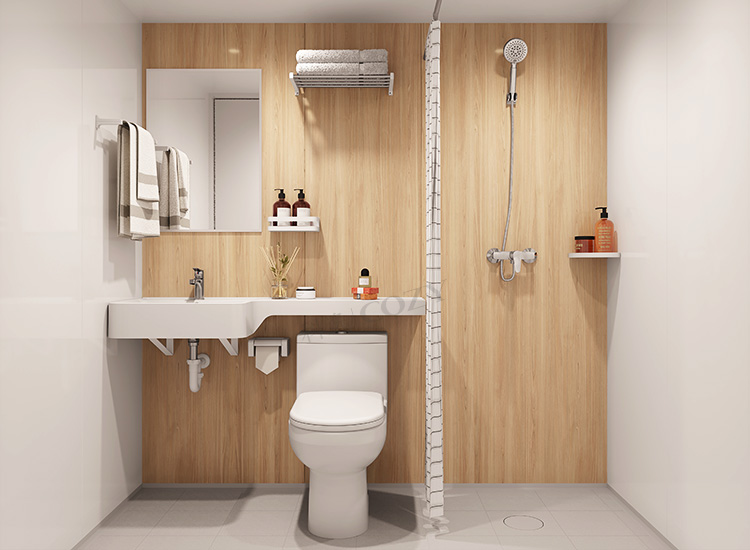 SMC ready made toilets all in one prefab bathroom units for hotels and apartments