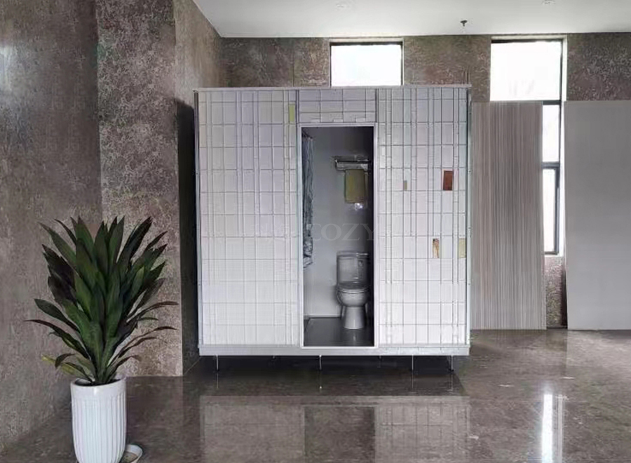 Easy cleaning prefab bathroom and shower fiberglass prefabricated bathroom unit (BUL1624)
