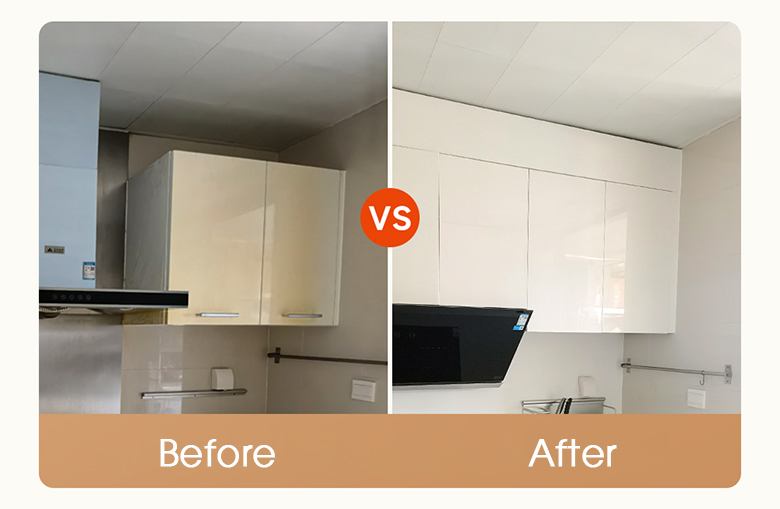 Case sharing | Kitchen before vs after