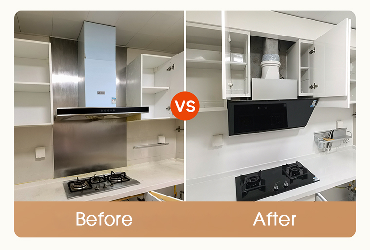 Case sharing | Kitchen before vs after