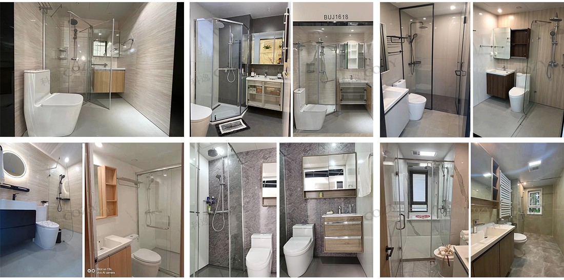 Easy cleaning portable shower and toilet modular bathroom unit prefabricated (BUJ1820)