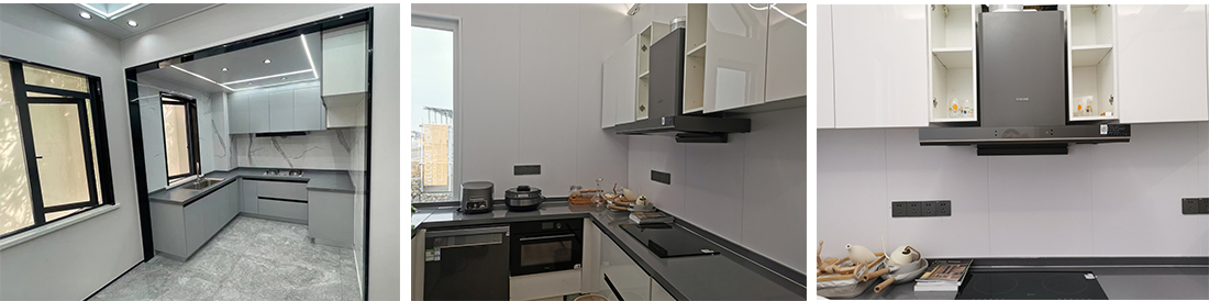 Chinese manufacturer modern kitchen cabinet units simple cupboard prefab houses kitchen wall cabinet