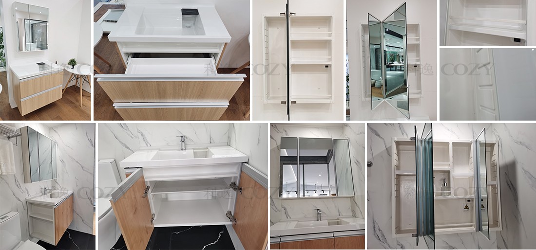 Hotel supplier cabinets ready made bathroom cabinet vanity