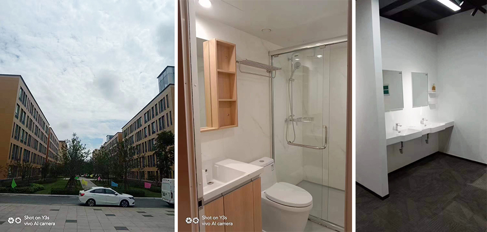 A college student dormitory adopts prefab bathroom unit