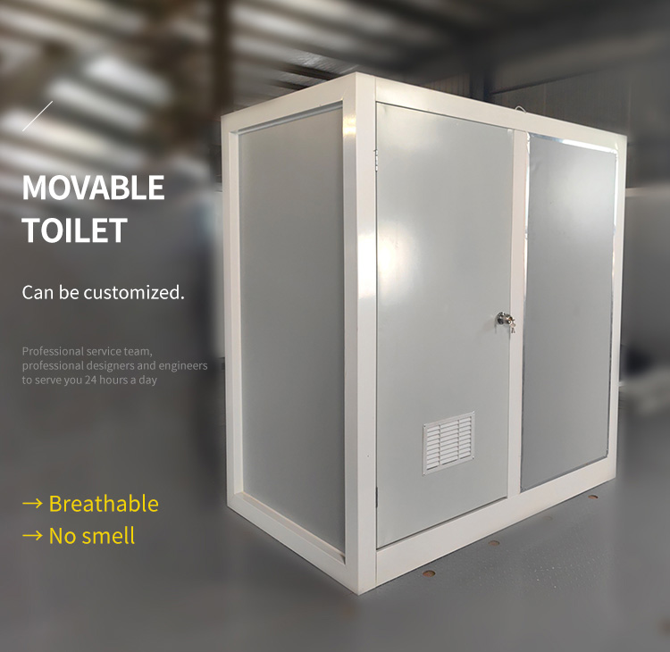 Multifunction double door portable toilet stable movable toilet outdoor use