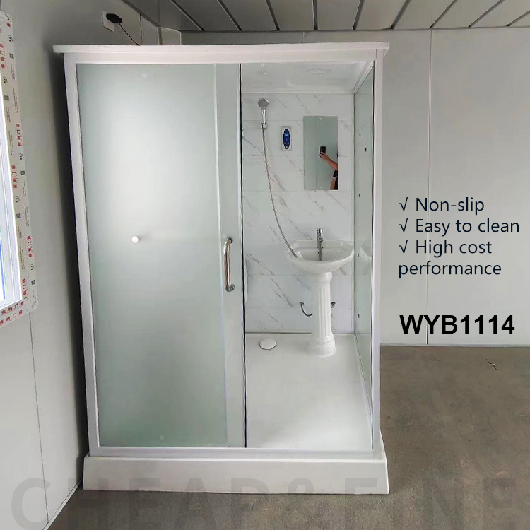High quality prefab bathroom units integrated bathroom with SMC molded floor for hotel and apartment