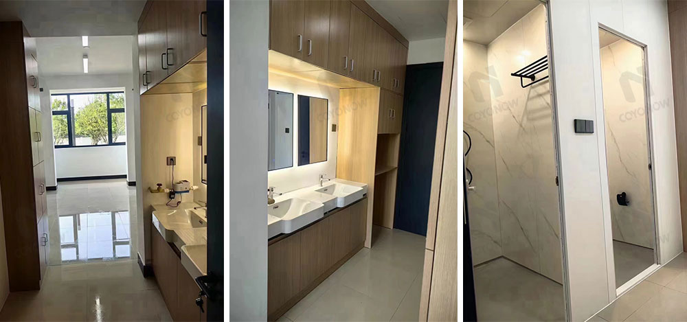 The modular bathroom unit of the school dormitory is making a shocking debut!