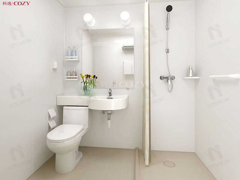 Experience the prefab bathroom unit in Jinjiang Inn