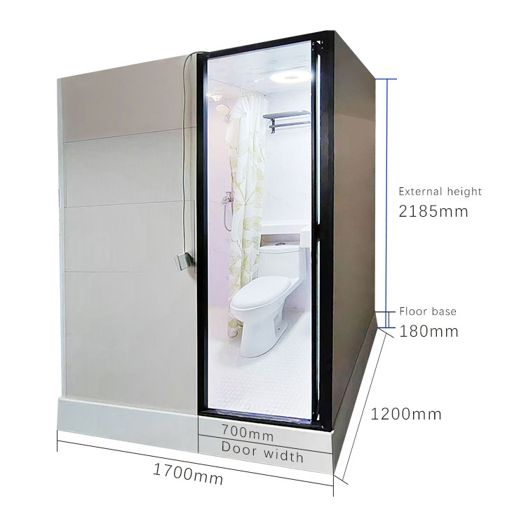 Super value modular all in one bathroom toilet unit for hotels