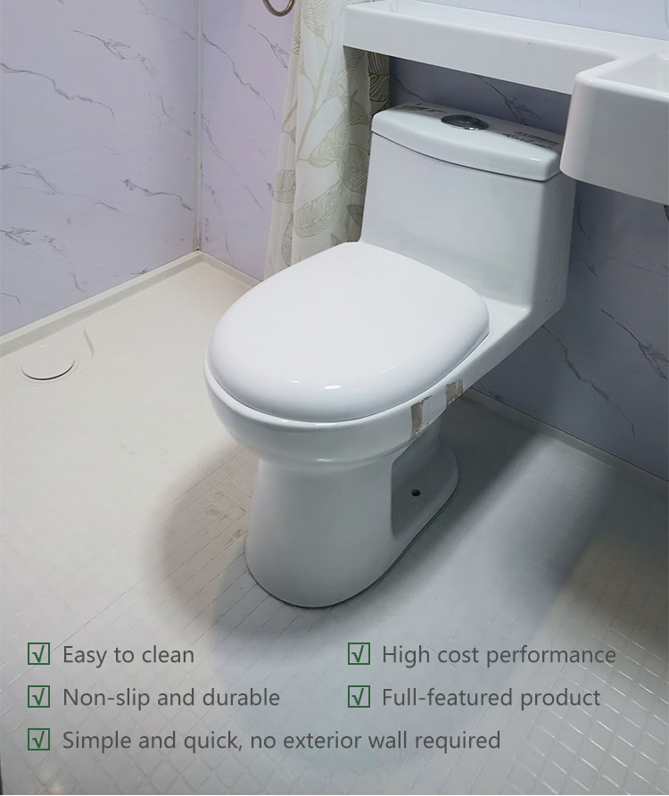 Super value modular all in one bathroom toilet unit for hotels