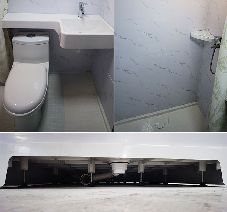 Super value modular all in one bathroom toilet unit for hotels