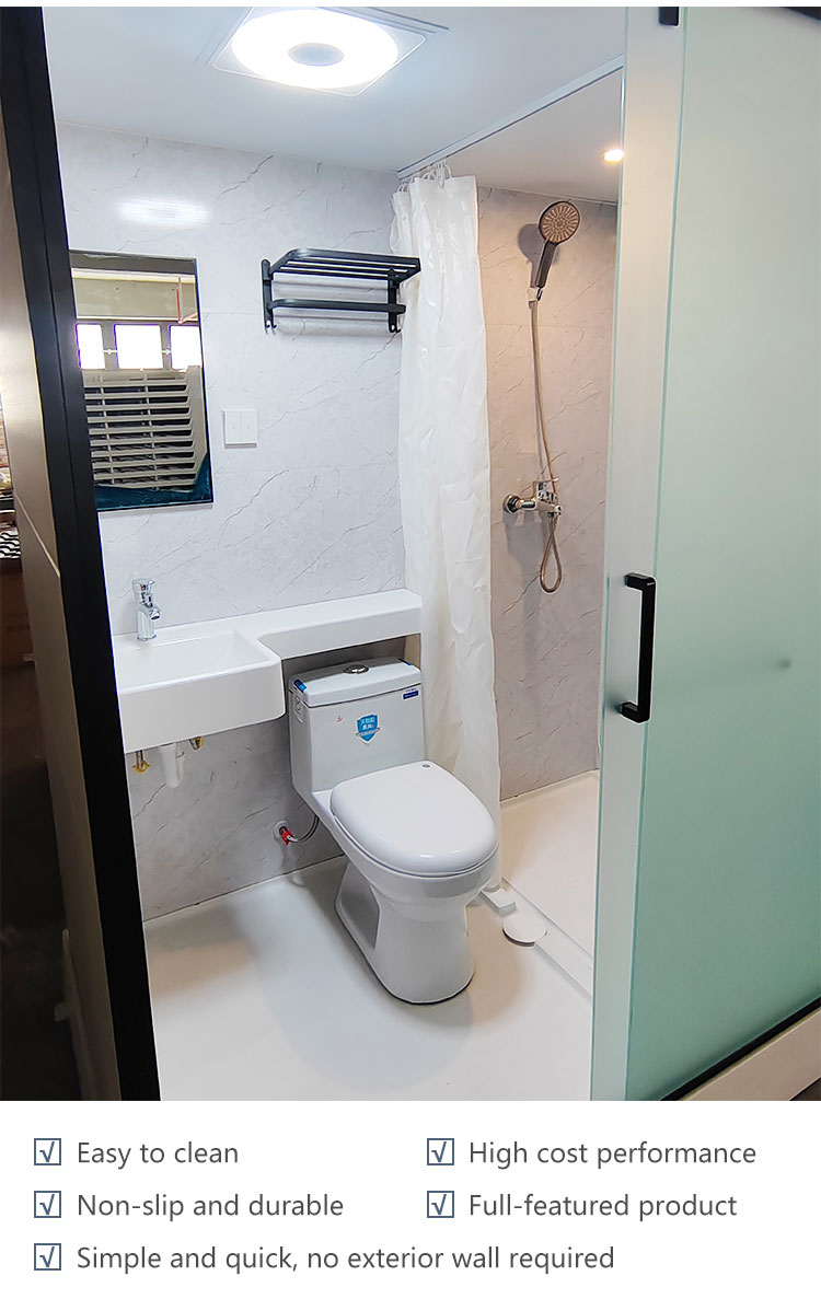 Fast installation engineering preferred bathroom unit modular toilet unit