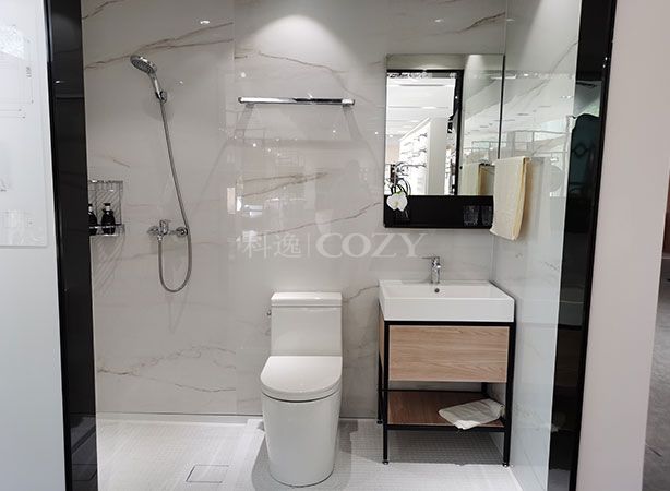 Fast installation prefab bathroom modular bathroom toilet and shower unit(BUE1022)