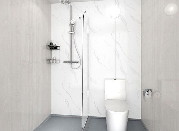 Japanese style smc prefab bathroom combination toilet and shower(BUH1418)