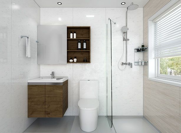 Modern style prefab cabin bathroom rv bathroom toilet unit (BUJ1622)