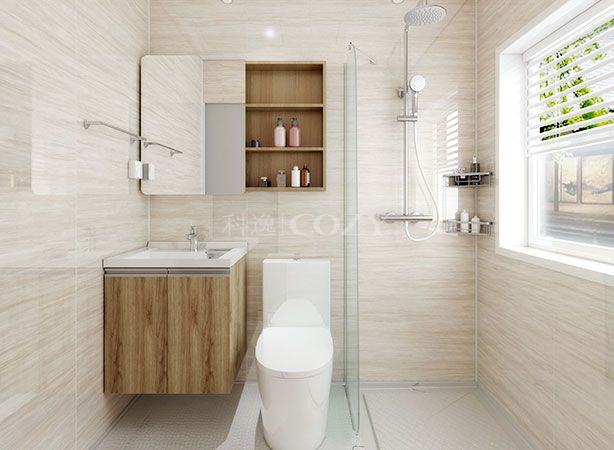 Modern prefab bathroom shower cabin prefab bathroom toilets (BUJ1420)