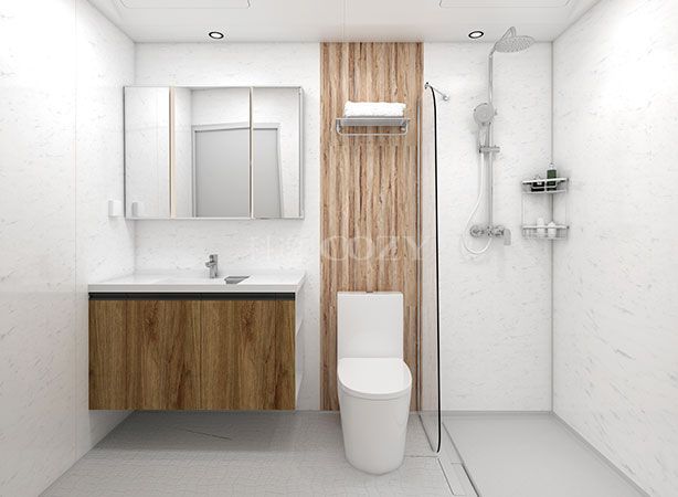 Large container house bathroom pod with bath fitting (BUJ1326)