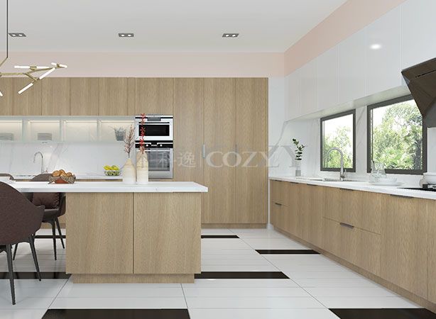 Kitchen furniture design durable drawer basket kitchen storage SMC kitchen cabinet for wholesales