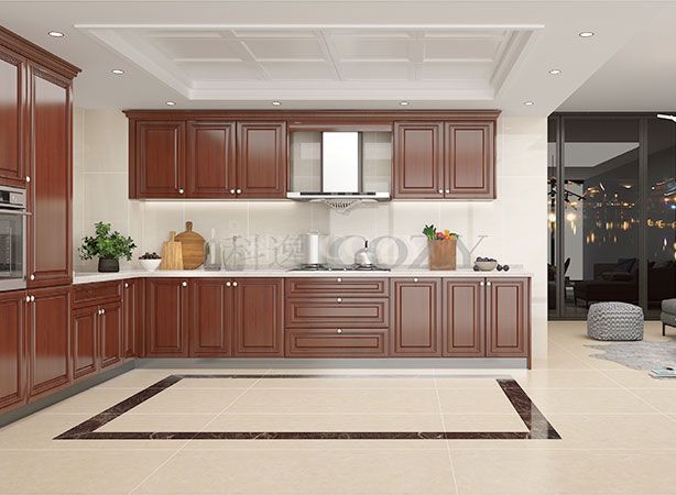 Wholesale custom flat pack modern kitchen cabinets industrial kitchen design furniture kitchen