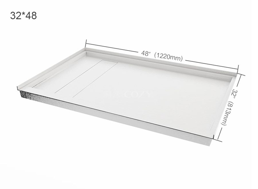 Hot sale custom shower pan base shower tray 32X48 Inches for US market