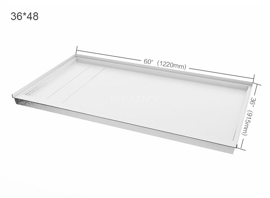 UPC certificate SMC material shower base tray with high quality 36X60 Inches