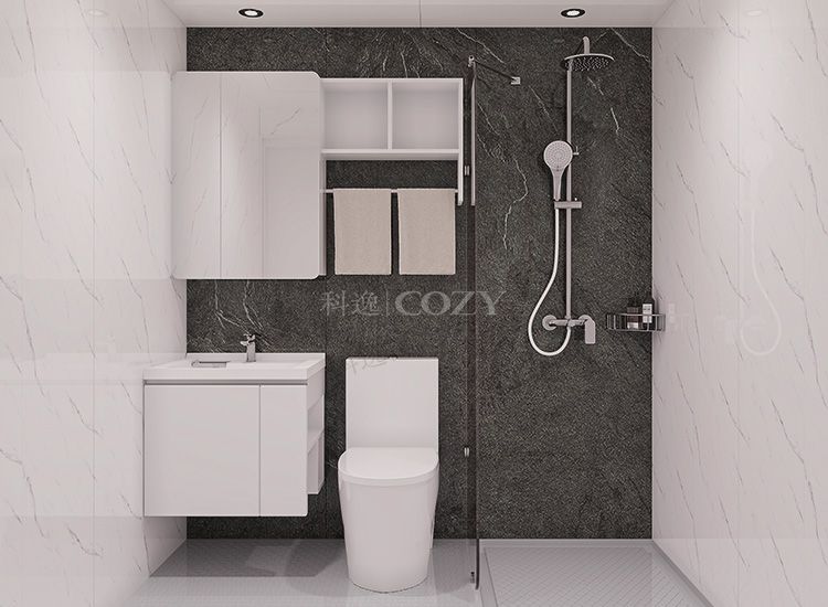 Easy cleaning portable shower and toilet modular bathroom unit prefabricated (BUJ1820)