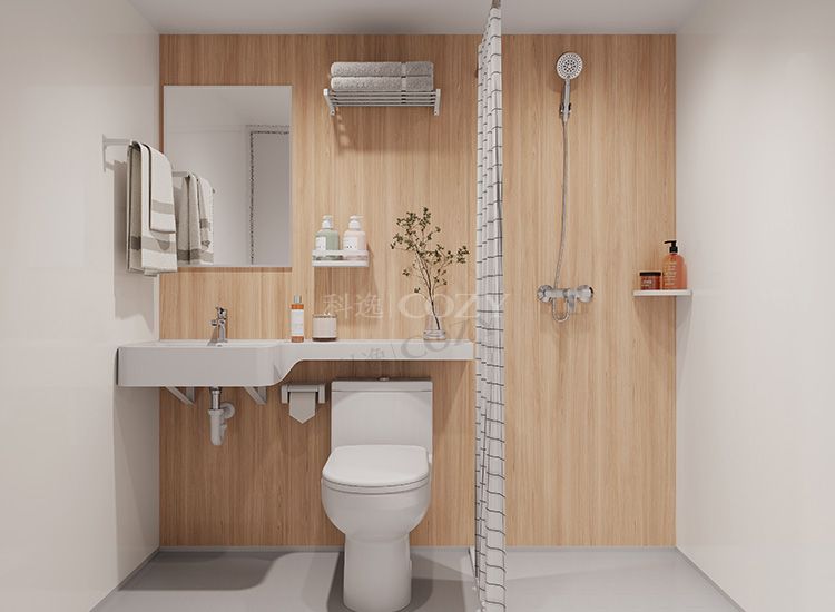 Hot sale bathroom pod hotel ready to install prefab bathroom portable bathroom unit (BUL1420)