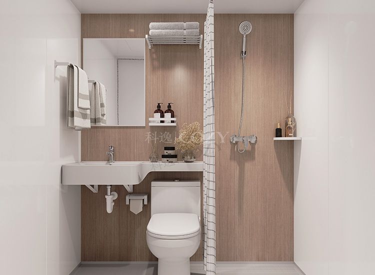Modern prefab all in one modular bathroom unit for apartment (BUL1217)