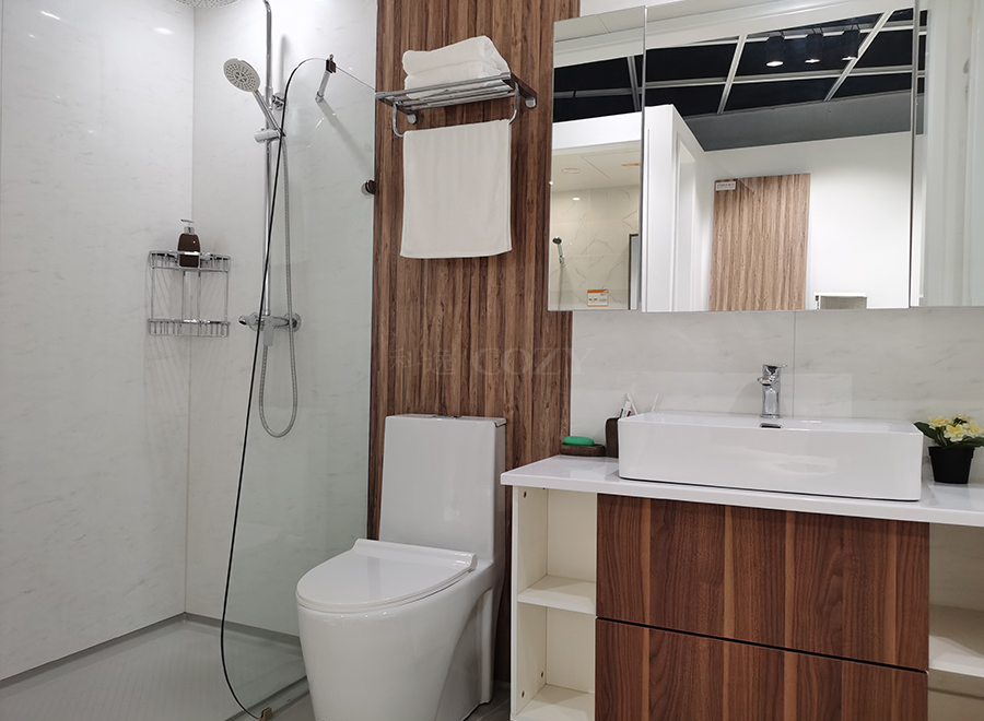 Large container house bathroom pod with bath fitting (BUJ1326)