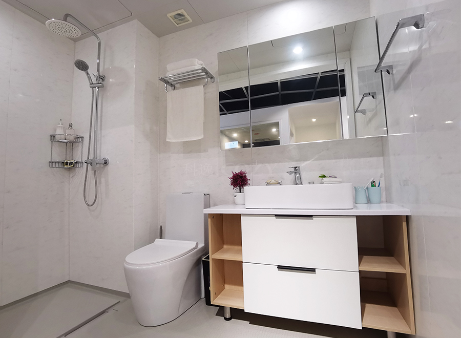 Large container house bathroom pod with bath fitting (BUJ1326)