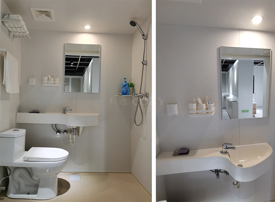 COZY modular all in one bathroom prefabricated bathroom unit (BUL0816/0818)