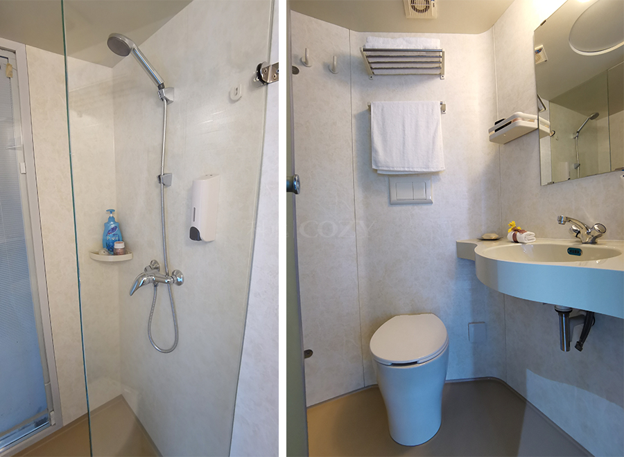 Hot sell complete toilet and shower prefabricated container module bathrooms (BUL1218)