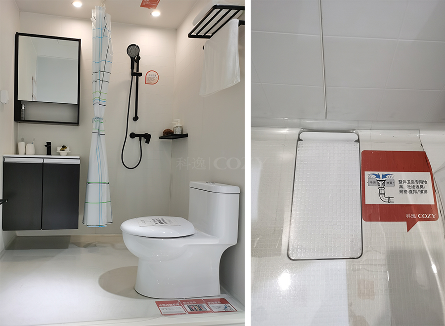 Chinese manufacture portable bathroom unit shower and toilet bathroom pods (BUL1416)
