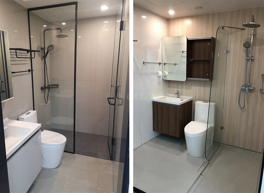 Quick installation prefab bathroom toilets integrated bathroom for cruise ship(BUJ1620)