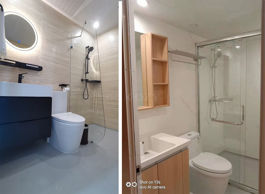 Quick installation prefab bathroom toilets integrated bathroom for cruise ship(BUJ1620)