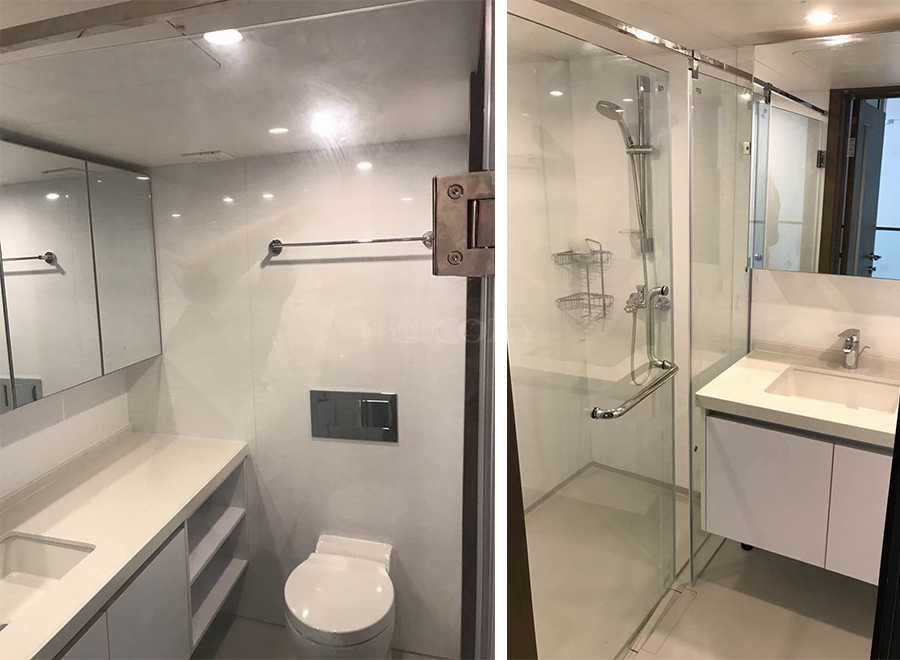 Modern bathroom all in one portable bathroom prefabricated pods for bathroom use (BUJ1326)