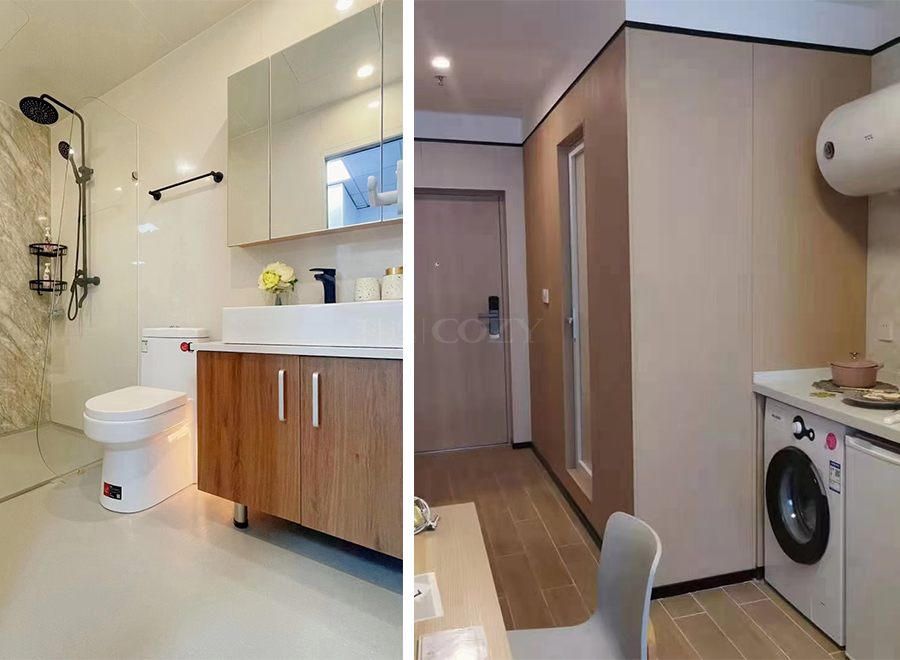 Fast installation prefab bathroom and toilet prefabricated bathroom pod (BUJ1624F)