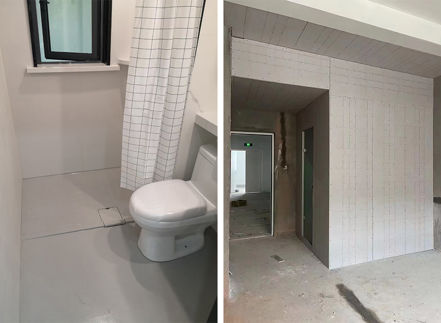 Modern prefab all in one modular bathroom unit for apartment (BUL1217)