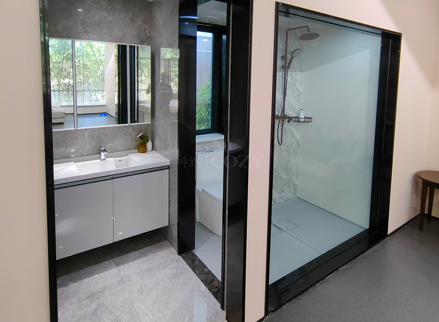 Prefabricated bathroom unit all in one modular bathroom units with toilet and shower(BUH1418)