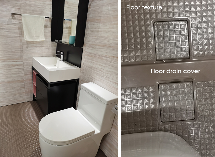 Good quality marine toilet and shower units prefab bathroom pod(BUE1224)