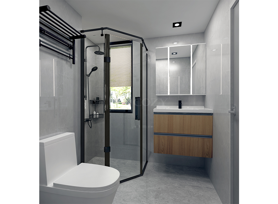 Fast installatoion bathroom all In one prefabricated bathroom unit(BUX1721)