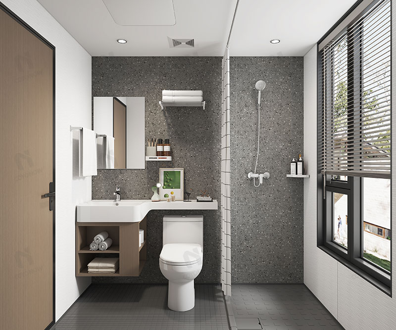 Luxury style unit bathroom pod all in one bathroom pod for residential project